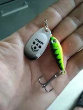 Fishing-Lures Spinner Hard-Bait Crap-Bass Sequins Rotating-Metal Artificial Pike 1pcs