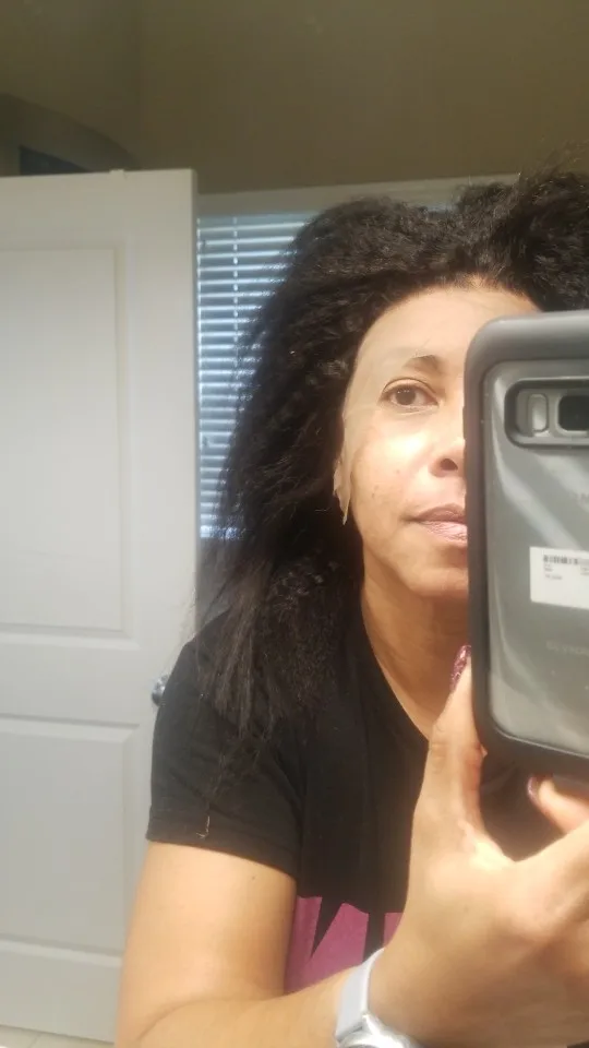 360 Lace Frontal Wig Kinky Straight 180% Density photo review