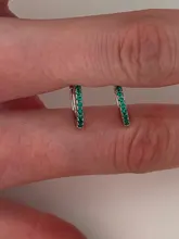 Canner todo-Partido de lujo Huggies pendiente de Plata de Ley 925 Pendientes de botón Pendientes Plata 925 Micro-con incrustaciones de pendiente del aro Zirconia para las mujeres