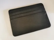 Fassory-Mini estuche pequeño de viaje con patrón de lagarto, soporte de tarjeta de identificación de negocios, billetera para hombre y mujer con ventana de identificación