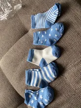 Calcetines de algodón suave para niños de 0 a 6 años, 5 par/lote, Linda y cálida caricatura, a rayas, de moda, para escuela, Otoño e Invierno