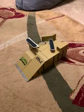 Mini Tabla de Patinaje con los dedos de aleación, juguetes de combinación monopatín para niños, pista de rampa, juego de juguetes educativos para niños, regalos de cumpleaños