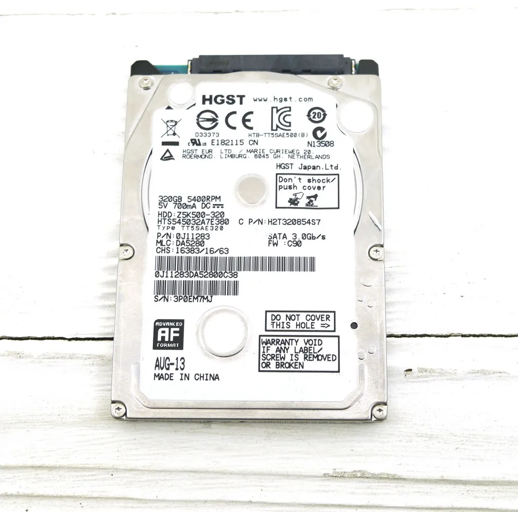 Жесткий диск 2.5" 320 Гб HGST/SATA-2/5400rpm/8Mb (HTS545032A7E380) б/у |