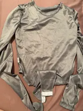 FSDA-Body de manga larga con cuello redondo para mujer, Top Sexy de ante para otoño e invierno, Top informal de color caqui, Mono para señora, ropa de calle 2020