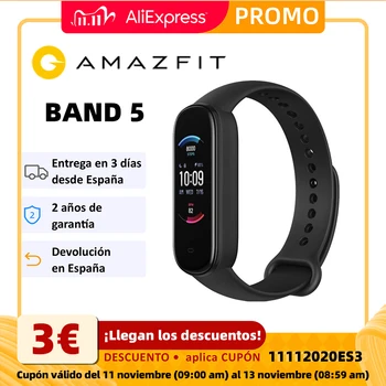 

Amazfit Band 5, Bluetooth smart sports bracelet, GPS, ceramic dial, light weight, android IOS