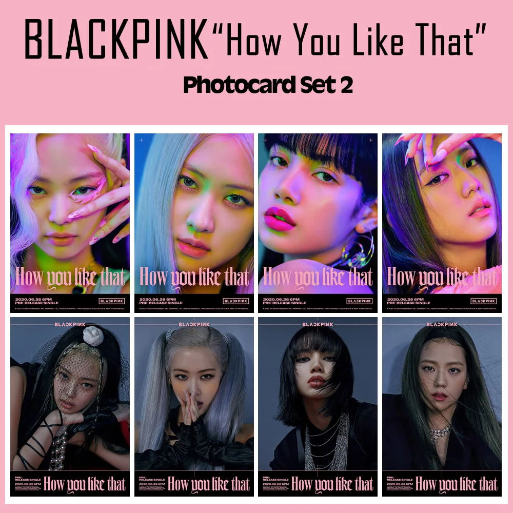 Kpop 8 штук подарочный набор Bts - Bangtan Boys Jisoo-Jennie-Rose-LISA Корея бумажная карточка