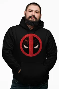 

Angemiel Wear Death Pool Black Male Hooded Sweatshirt