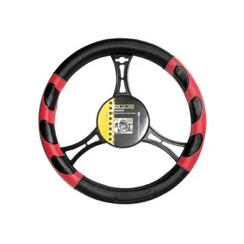 

Grip steering wheel cover black/red/black