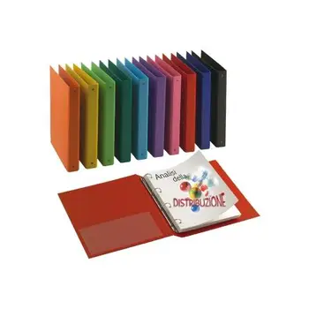

Wallet with 4 rings for stock Office red A4 30x220x300mm 36803042SSEI ROTA2.93