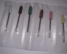 ERUIKA 6 unids/set de goma del taladro del clavo de fresado para manicura poco Flexible pulidora máquina Archivo de clavo eléctrico herramientas de arte