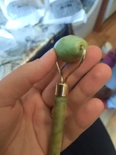 Rodillo masajeador Facial de Guasha Junta doble cabezas de remodelación de cara de elevación masajeador Natural Jade piedra cuello delgado herramienta de cuidado