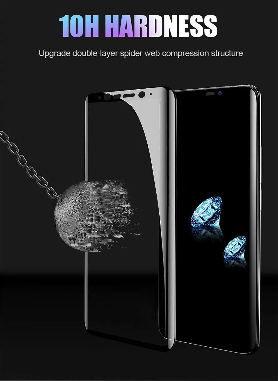 20D изогнутое закаленное стекло на samsung Galaxy A50 A40 A70 A30 A10 A8 A7 A20 M 20 30 Защитная пленка для экрана