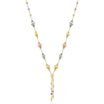 

Colorful Bulk Imported Gold Necklace 05-314-6KLY601