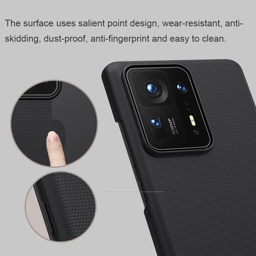 mobile pouch bag Nillkin for Xiaomi Mix 4 Case Super Frosted Shield Ultra-Thin Hard Matte Hard Protection Back Cover for Xiaomi Mix 4 Mix4 Case belt pouch for mobile phone