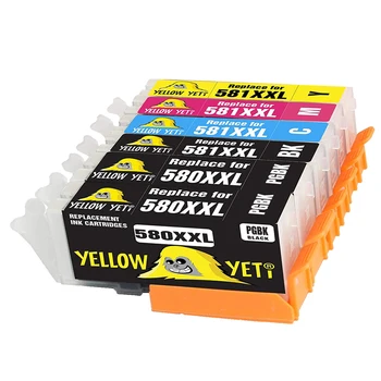 

6pcs Compatible for Canon PGI-580 CLI-581 PGI580 CLI581 Ink Cartridge PIXMA TS6151 TS8150 TR7550 TR8550 TS6150 TS9155 printer