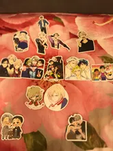 ¡10/30/50 unids/pack anime japonés YURI! Pegatinas de hielo en escamas para coches, motocicletas, juguetes para niños, equipaje, Skateboards, ordenador