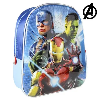 

3D Child bag The Avengers Blue Metallic