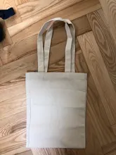 Bolso de compras de lona blanca, bolsa de hombro plegable Eco reutilizable, bolso grande de tela, bolsa de mano de algodón para bolsas de compra Mujer