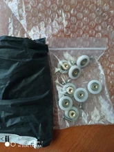 Sliding Pulley Door-Wheels Copper-Roller Glass Bathroom Hanging Round Nylon 1set/8pcs