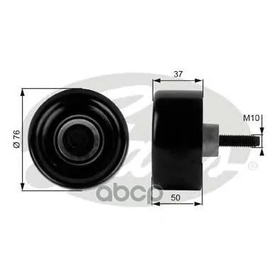 T36186_ролик Обводной! Ford Transit 2.4di/Tdci/Tde 00 Gates T36186 Gates арт. T36186