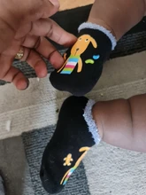 Calcetines de algodón para bebés, antideslizantes, de goma, con dibujos animados, para invierno y otoño