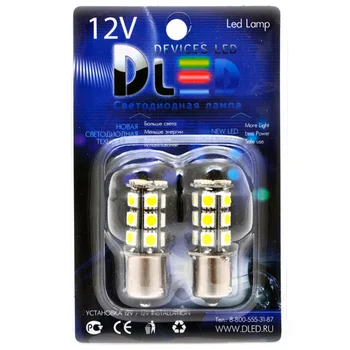 

1pcs LED Car Lamp 1156 - P21W - S25 - BA15s - 18 SMD 5050 Black