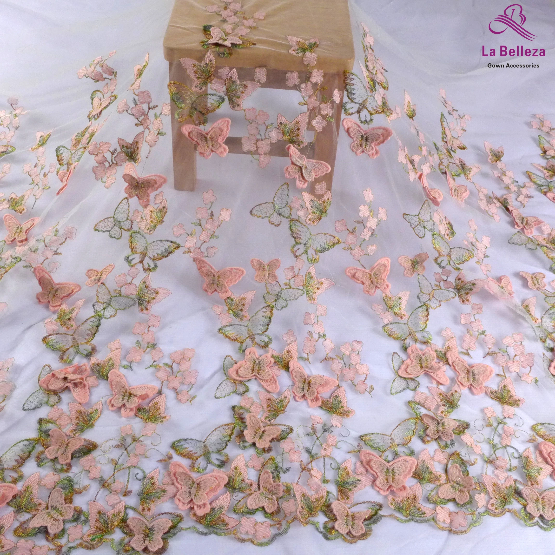 La belleza1 yard кружевная ткань с вышивкой бабочки|embroidered white cotton|cotton yardcotton embroided fabric |