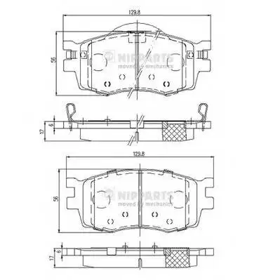 Колодки тормозные HYUNDAI ACCENT/i20/KIA RIO 05- передние MK KAS