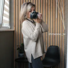 Sweater Pullovers Mock-Neck Beige Purple Winter Green 8-Colors High-Quality Women C-232