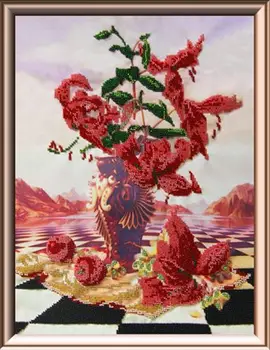 

50329 set for embroidery with beads Astrea 'harmony', 40x30 cm