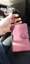 SMOOZA-Cartera de Piel de Mujer, Cartera de Piel de Mujer, billetera mate corta, billetera de Mujer con tres tarjetas plegables, 2020