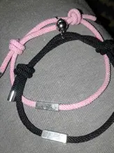 Pulsera de imán para calor para parejas, Brazalete ajustable hecho a mano, a juego, de amor infinito, color rojo de la suerte, regalo, 2021