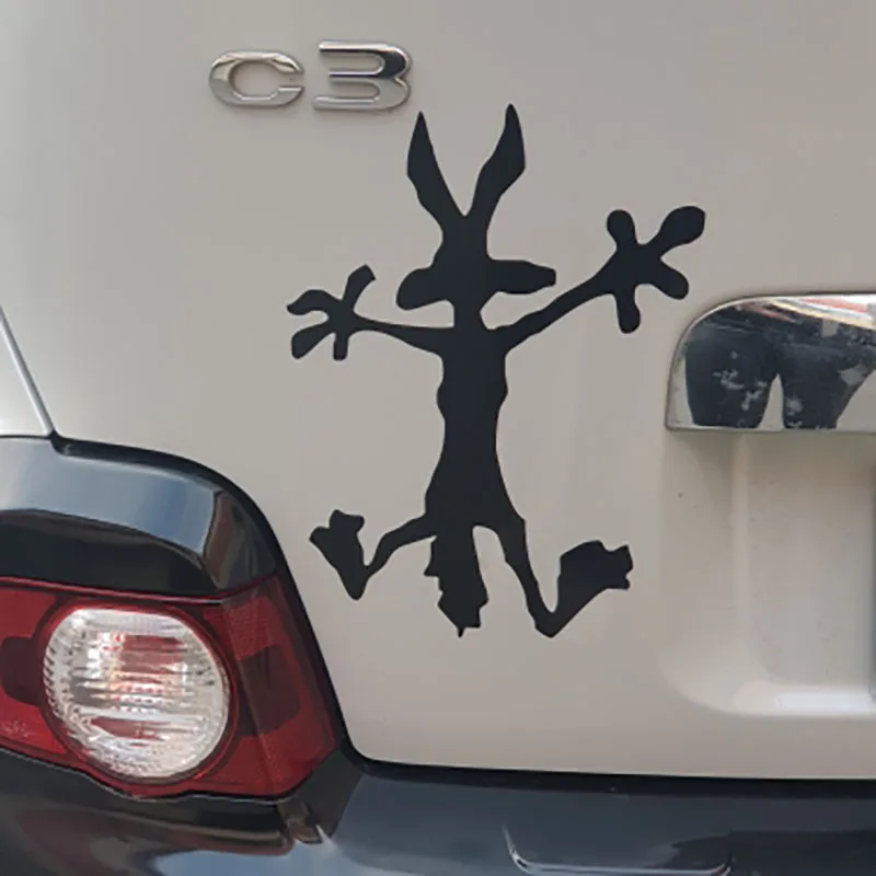 Coyote Decoration Car Stickers Funny Cartoon Vinyl Decals Accessories