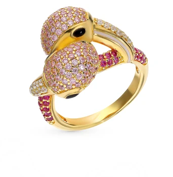 

Silver ring with cubic zirconia sunlight sample 925