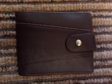 MISFITS-cartera corta de piel de vaca para hombre, bolso pequeño de piel de vaca 100% genuino, con monedero, tarjetero