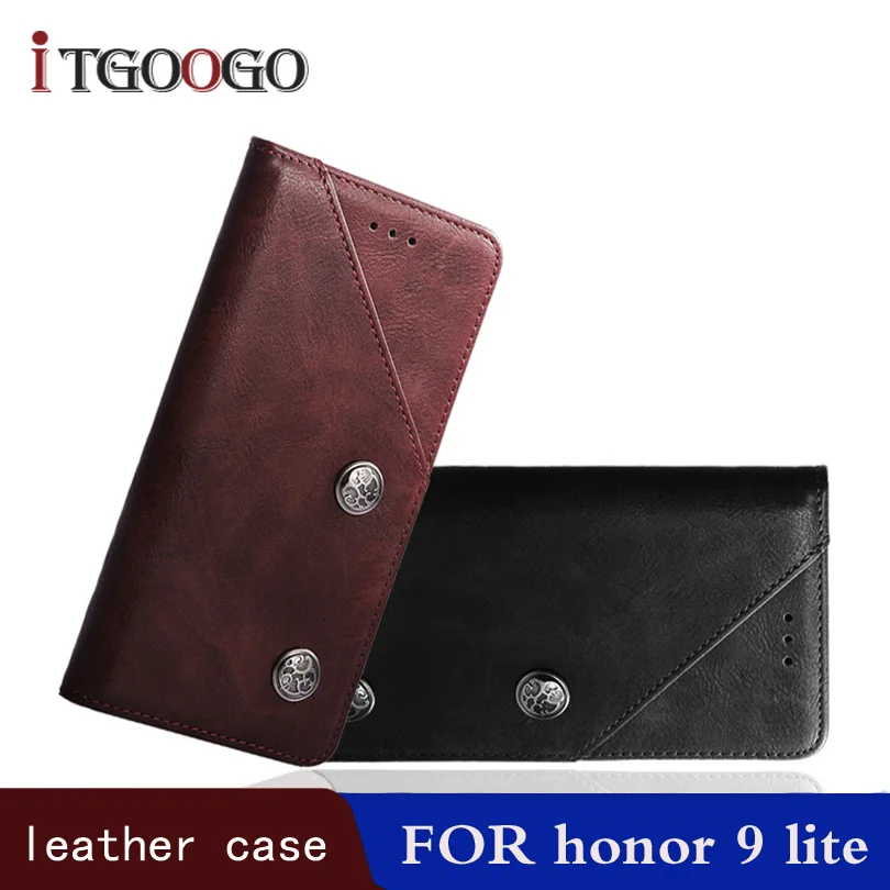 

wallet case for huawei honor 9 lite case book flip leather shockproof bumper cover phone case on honor 9 lite