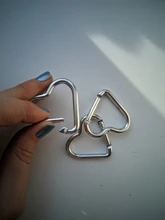 Llavero de mosquetón de aluminio con forma de corazón, 3 uds., Clip para acampar al aire libre, llavero con gancho para botella de agua, hebilla colgante, Kit de viaje para escalada