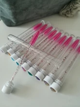 Extensor de pestañas, cepillo de CEJA desechable, diseño de tubo separado, aplicador de palo de rímel inferior de diamante encantador, nuevo