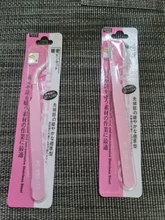 Pinzas rectas y curvadas de acero inoxidable para extensiones de pestañas, gran oferta, 2 uds., 2020