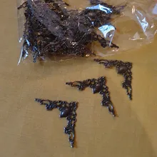 Corner-Brackets Furniture-Protector Decorative Photo-Frame Bronze Metal Gold 40mm 