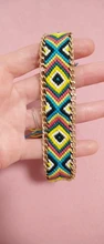 Pulsera Bohemia trenzada de tejido a mano para mujer