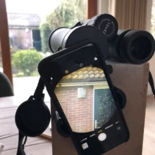 Cell-Phone-Adapter-Bracket Clip-Mount Telescope Monocular Rubber-Material Universal 