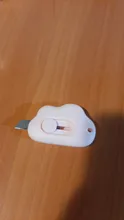 Minicuchillo de utilidad portátil, cuchilla de corte de papel, material de papelería Escolar, papelería, Color nube