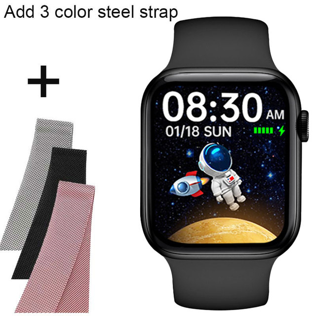 Smart Watch Men Women Smartwatch Wireless Charging Dial Calls DIY Face Heart Rate Body Temperature Monitor Fitness Bracelet