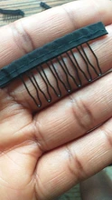 Alileader 12 unids/lote Peluca de pelo peluca tapa peines para extensiones y Clips con encaje para peluca Cap