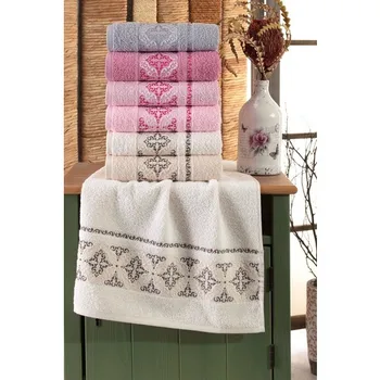 

50x90 cm 6 PCs Antibacterial Hand & Face Towel 100 Cotton 2020 2021 Bathroom Cleaning