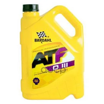 

Trans. Oil ATF III GM dexron III F/G SYN. (5L) Bardahl art. 36283