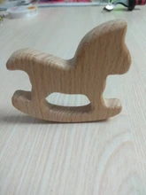 Wooden Teether Bracelet Pendant Teething-Toy Animal Elephant Natural-Wood Baby Gift Nursing