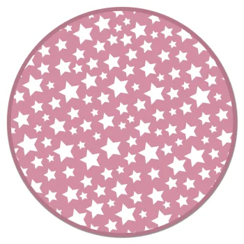 

Panorama Vinyl Round Rug Stars Pink - Kitchen Carpet Anti-Slip Flame Retardant - Living Room Rug - XXL Rugs - PVC Rugs