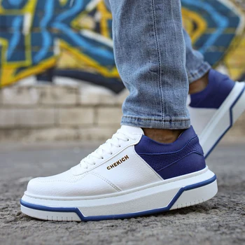 

Chekich CH075 Ipekyol White Sole Male Shoes WHITE/SAX BLUE